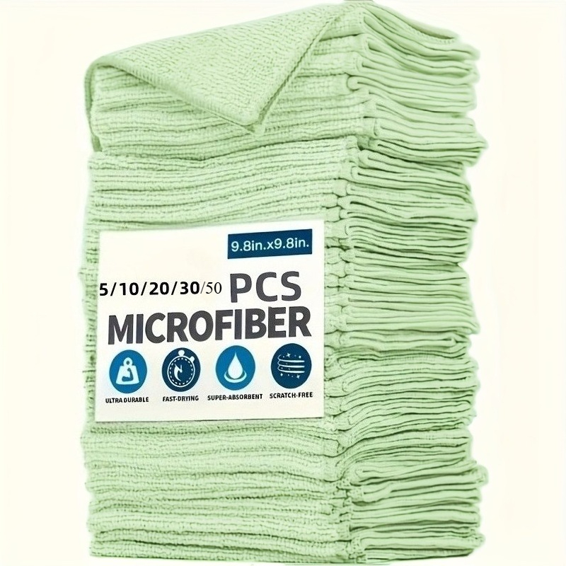 Kitchen Appliances In - 1-50Pcs Light Green Microfiber Kitchen Towels,
