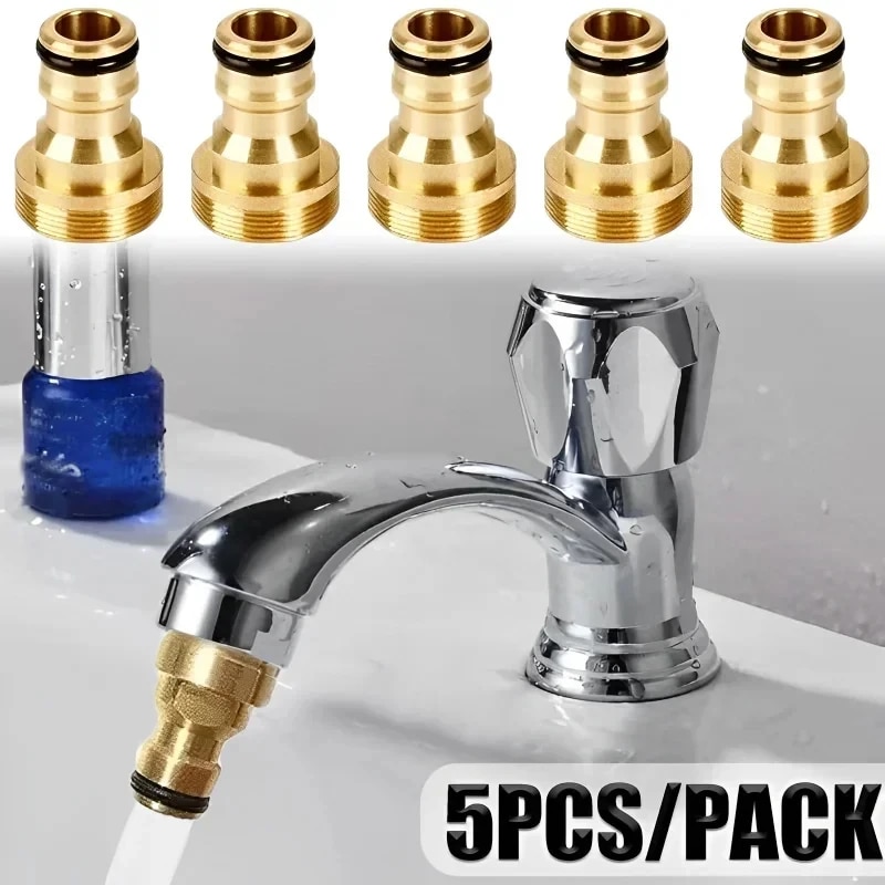 Kitchen Appliances Restaurant - 1/2/5PCS Universal Tap Kitchen Adapters Brass