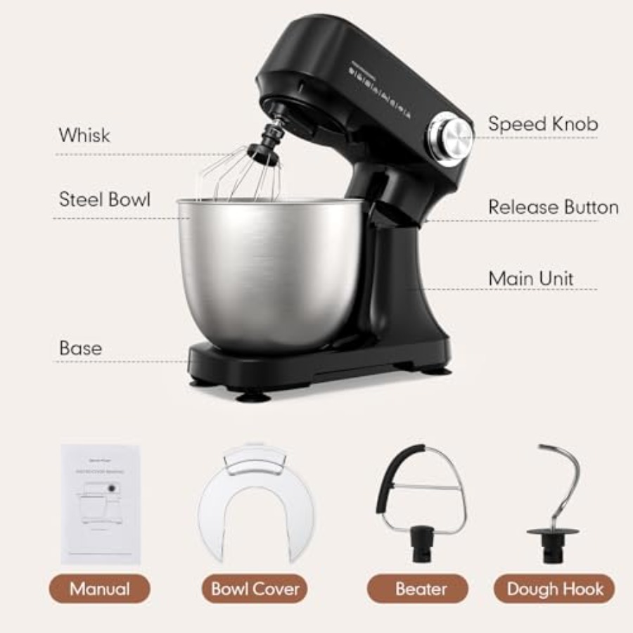 Stand Mixer 4.8 Qt Electric Fo - Kitchen Appliances Restaurant ulasan dan harga