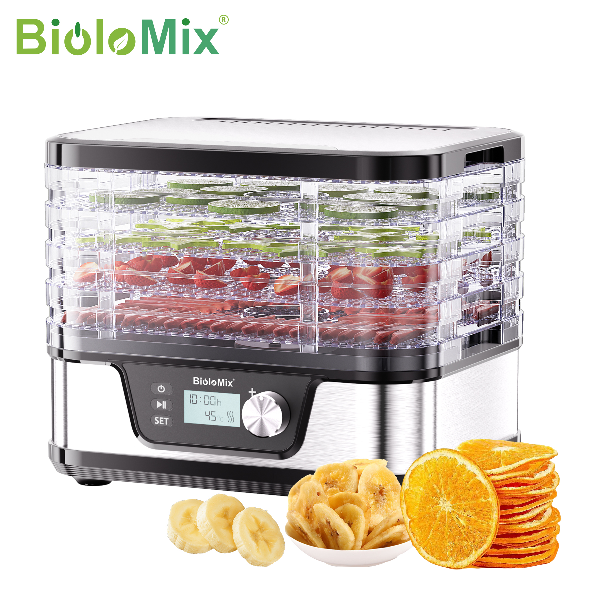 BioloMix 10L BPA-Free 5-Trays  - Kitchen Appliances Restaurant ulasan dan harga
