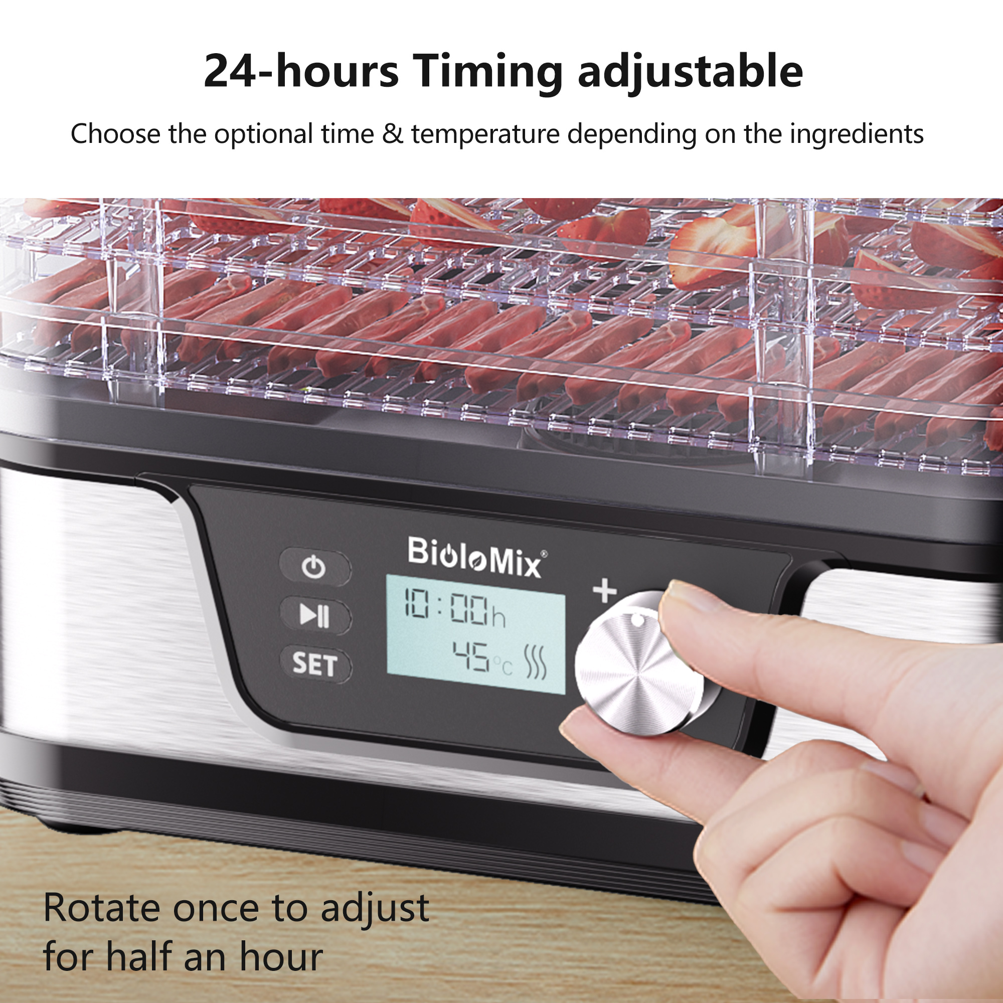 BioloMix 10L BPA-Free 5-Trays  - Kitchen Appliances Restaurant ulasan dan harga