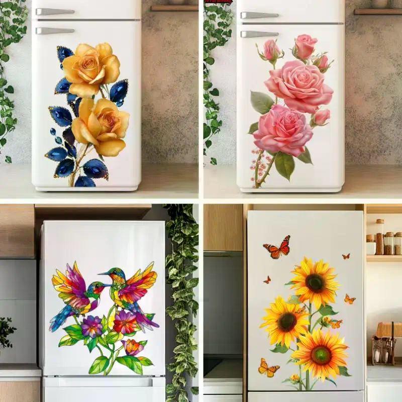 Self Adhesive Sunflower Rose R - Kitchen Appliances Refrigerators ulasan dan harga