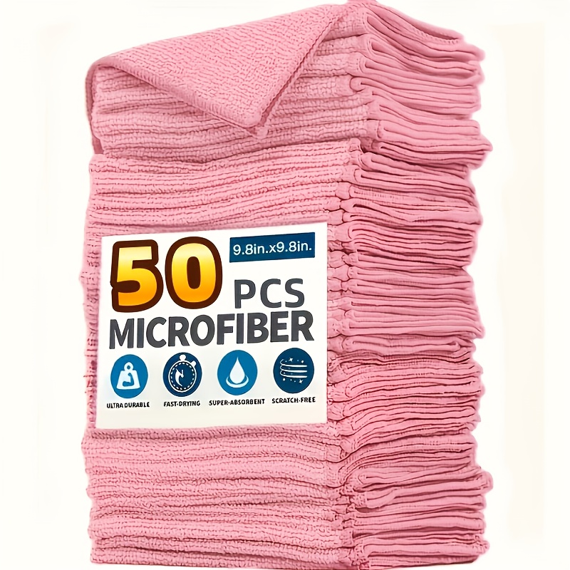 1-50Pcs Light Pink Microfiber  - Kitchen Appliances In ulasan dan harga