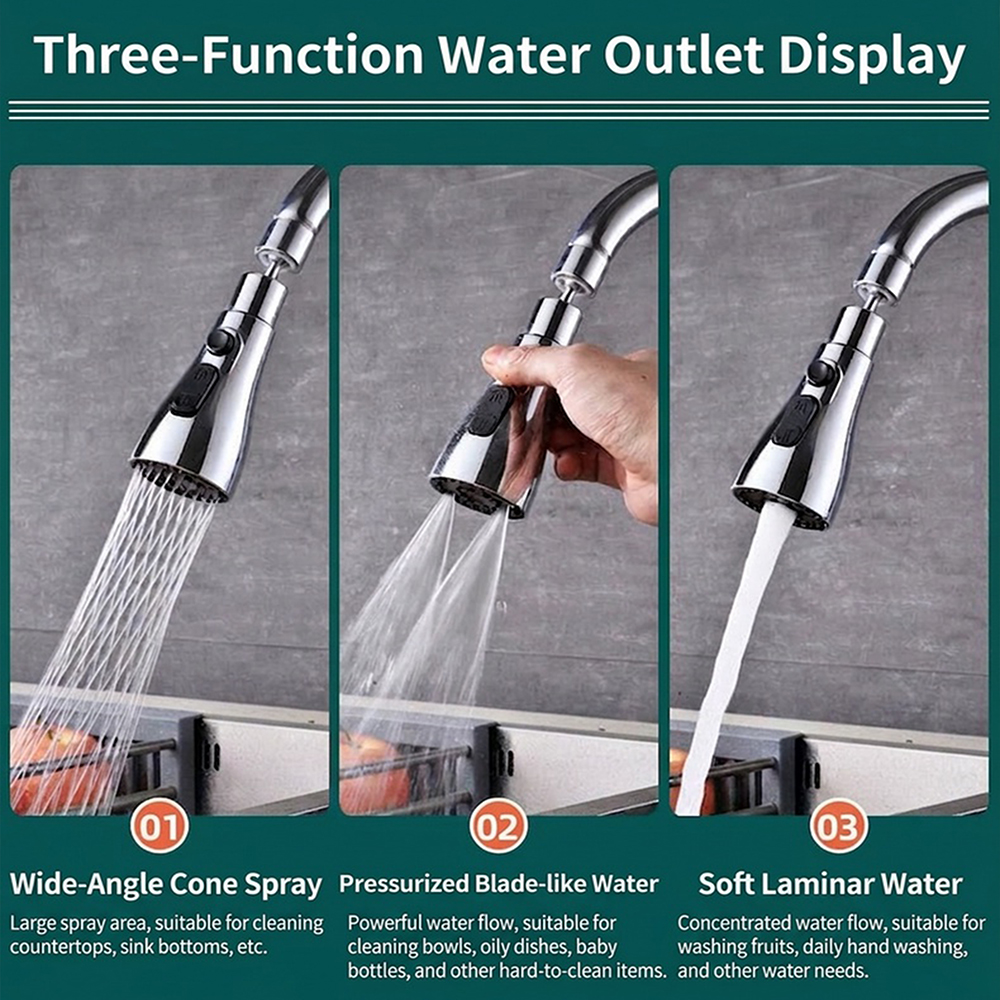 Kitchen Faucet Extender 3 Mode - Kitchen Appliances Restaurant ulasan dan harga