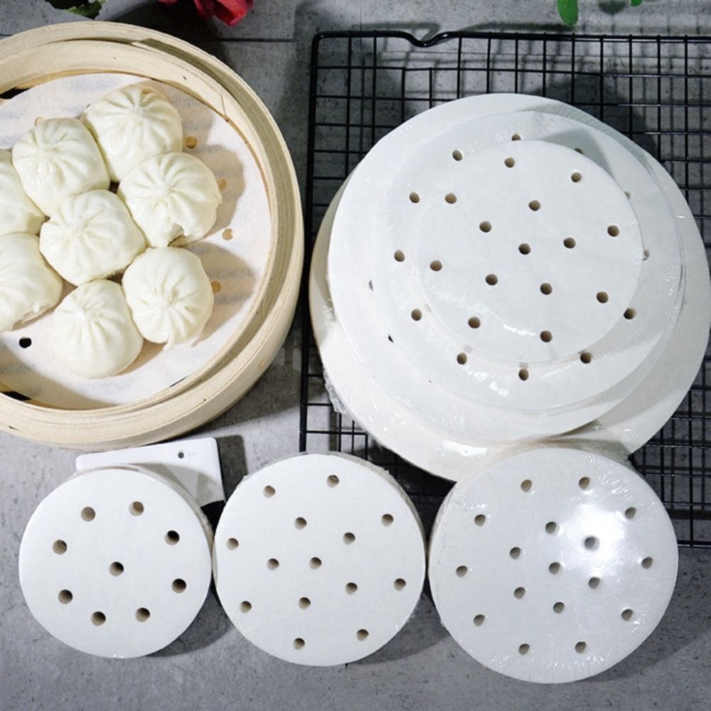 100Pcs Steamed Paper Steamed B - Kitchen Appliances Restaurant ulasan dan harga